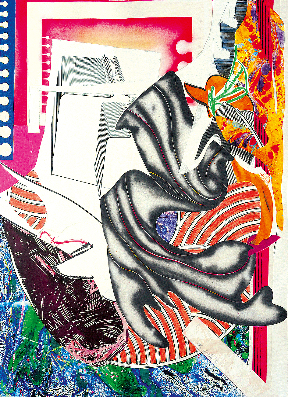 Frank Stella, Moby Dick, 1989, from "The Waves"