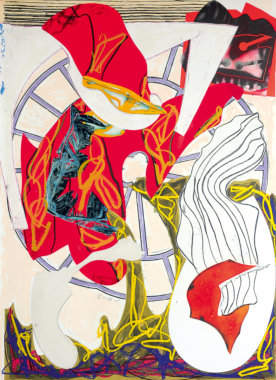 Frank Stella, A Squeeze of the Hand, 1988, 
aus "The Waves"