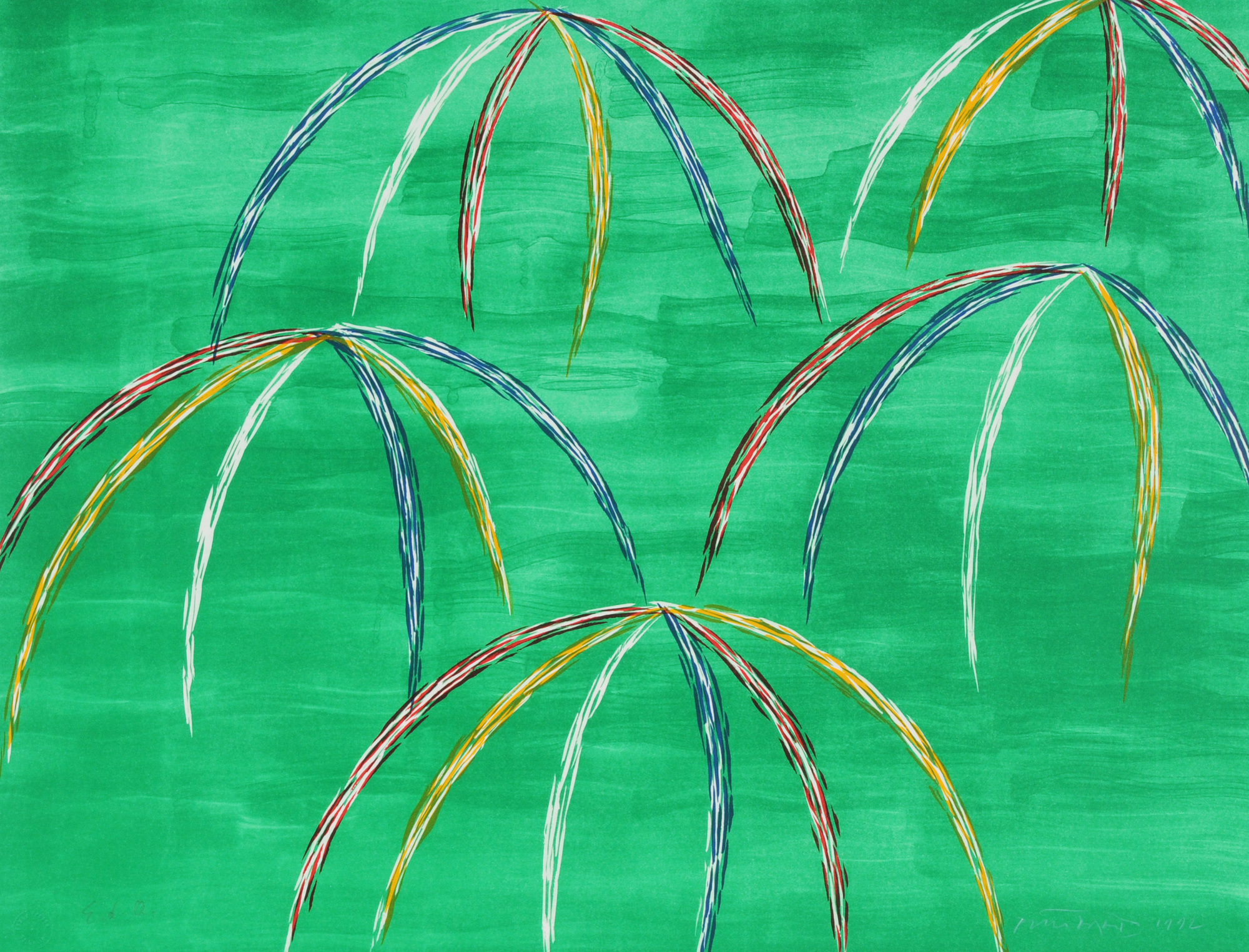 Dorazio Piero, 3 sheets: Senza titolo, 1976; Senza titolo, 1983; Senza titolo