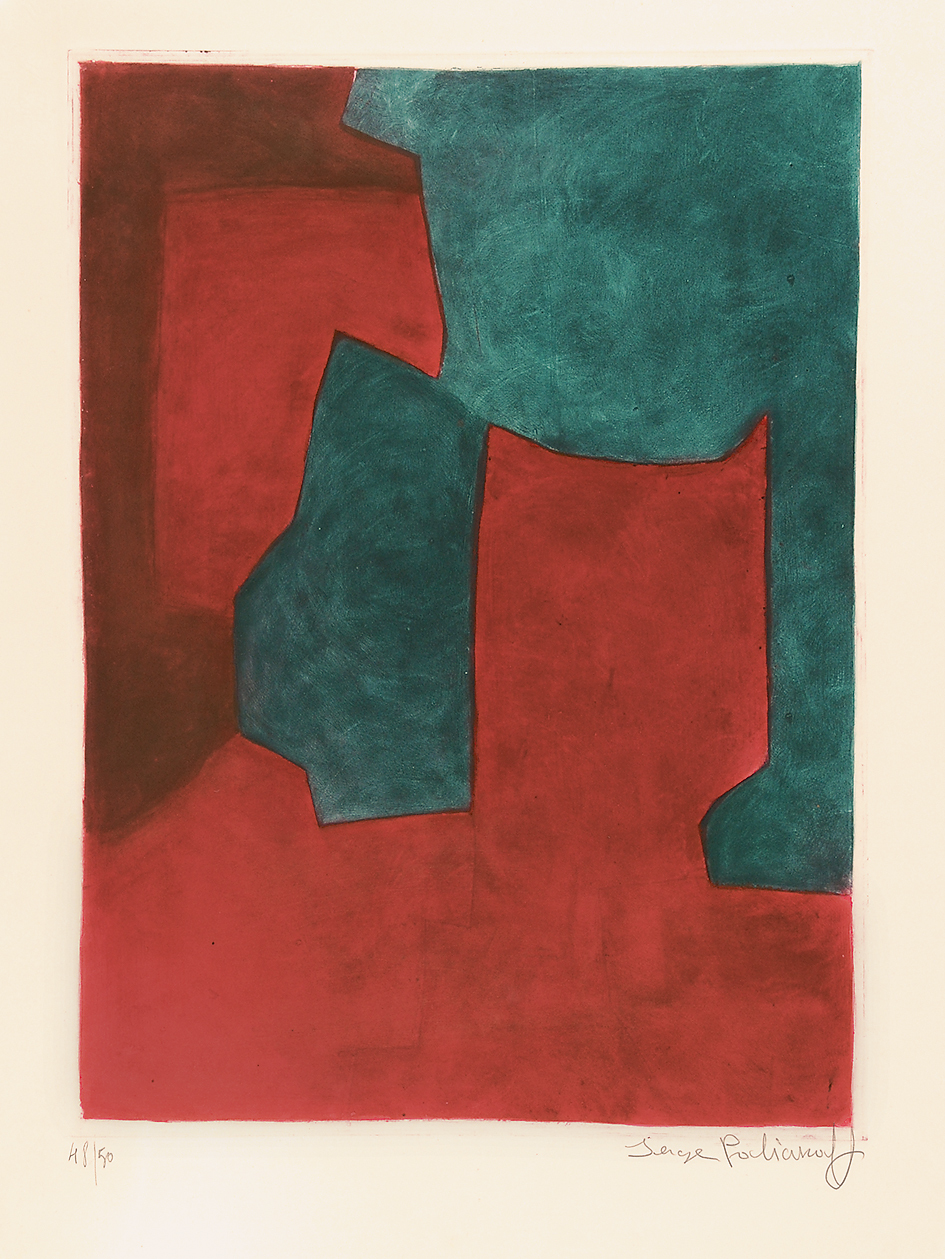 Poliakoff Serge, Composition rouge et verte