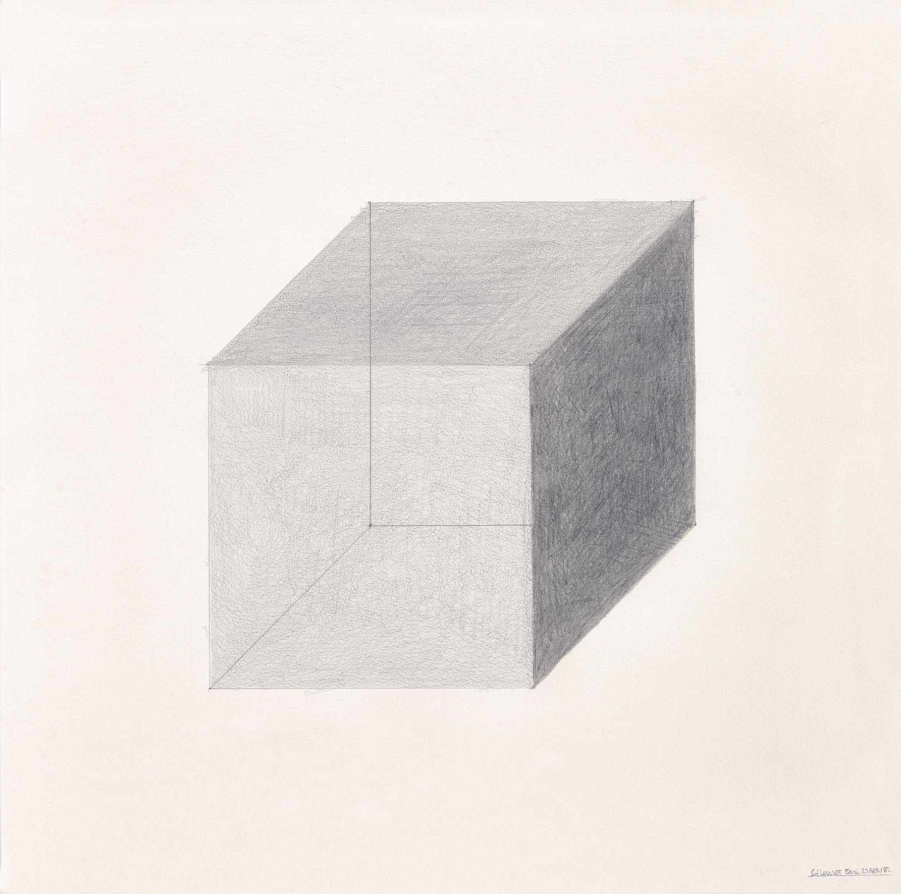 LeWitt Sol, Cube on Perspective