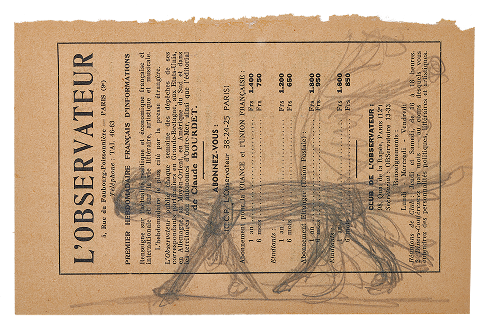 Giacometti Alberto, ****withdrawn**** Le chat