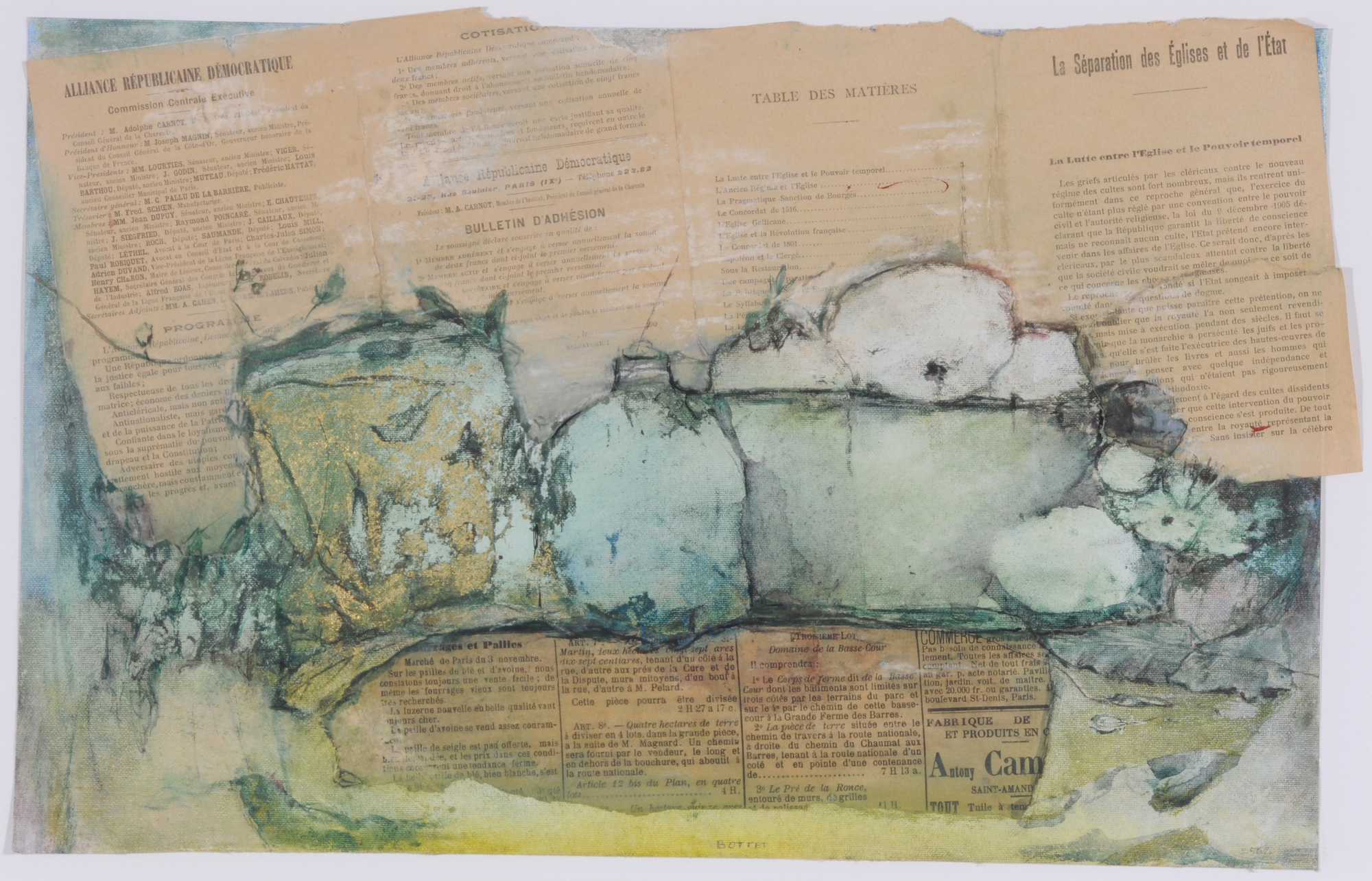 Bottet Nicole, 2 works: Sans titre; Sans titre, N° 36