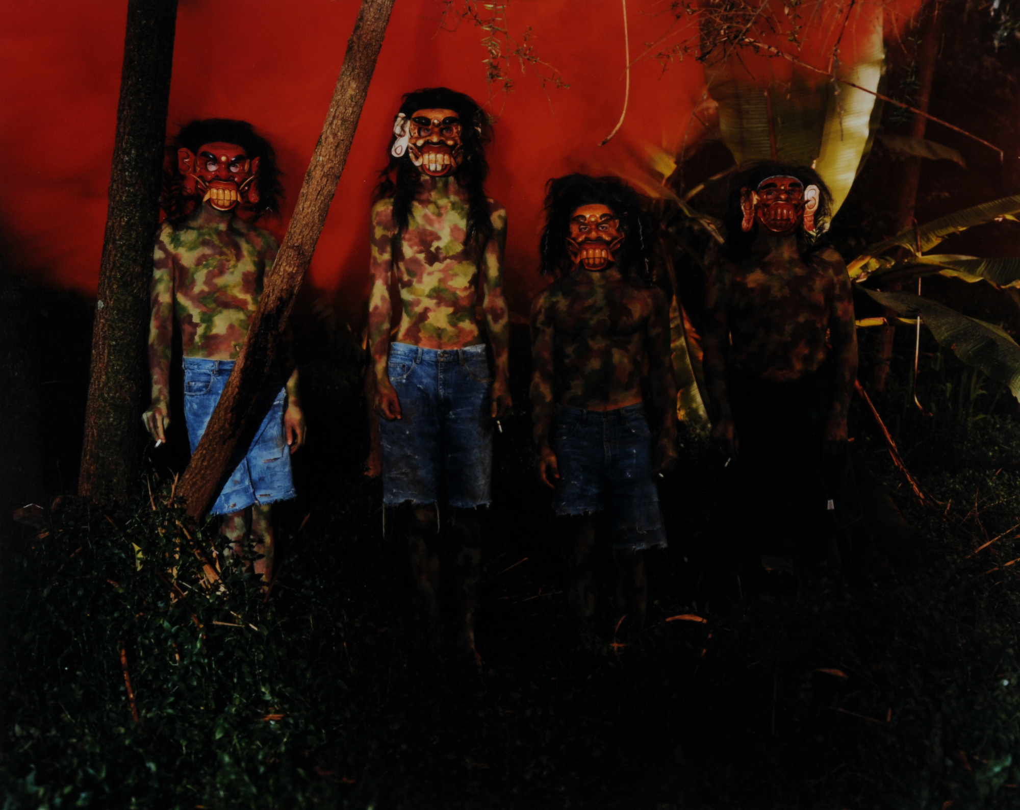 Breuning Olaf, 4 photographs: Group, 2001; We Only Move Wehen Something Changes, 2002; Cat (for Mimi and Talia), 2002; Freak, 2002