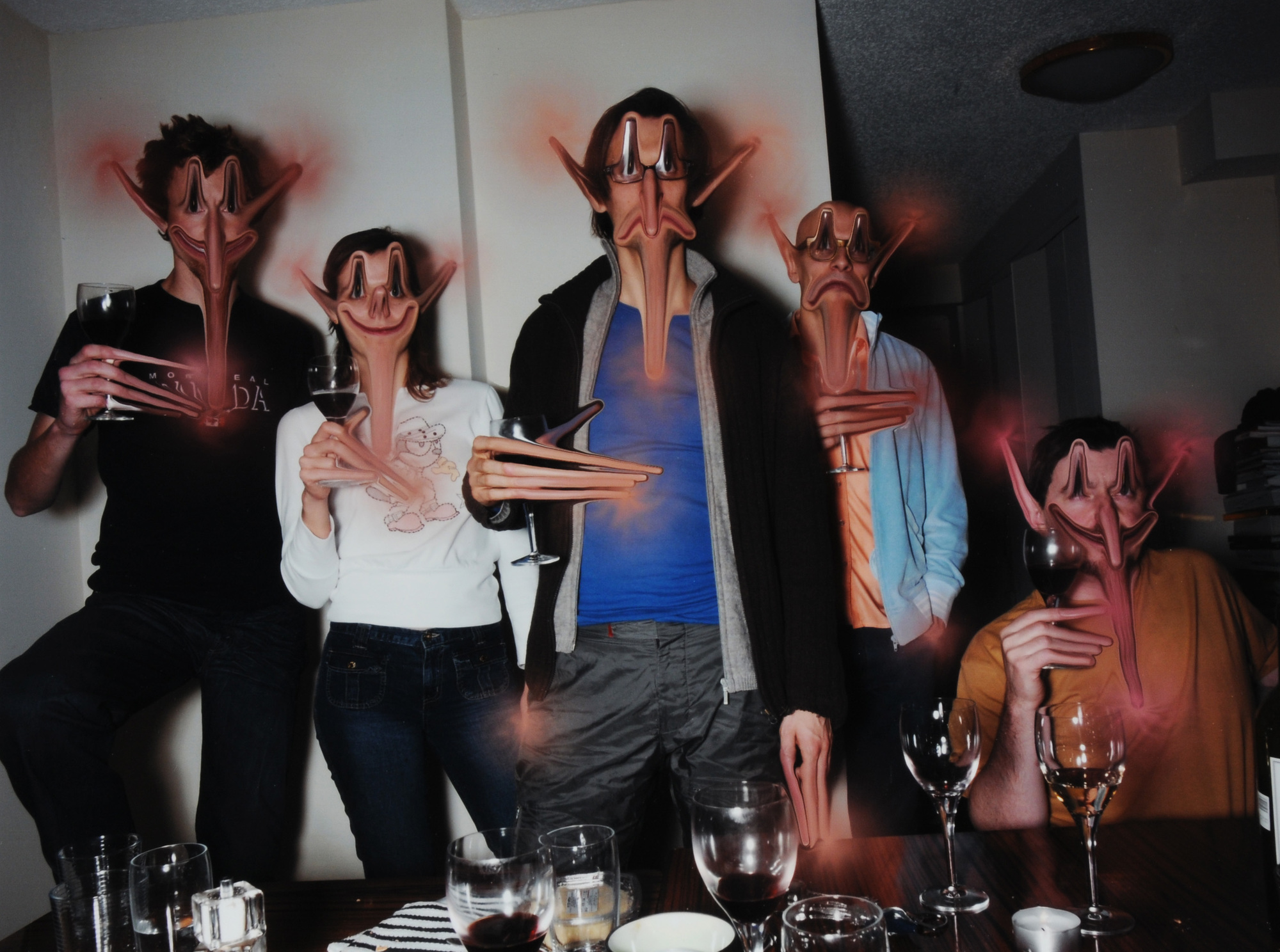 Breuning Olaf, 4 photographs: I Never Invite My Friends Again, They Are Weird (A), 2004; Knights, 2001; Skeletons, 2002; Horse Farm, 2004