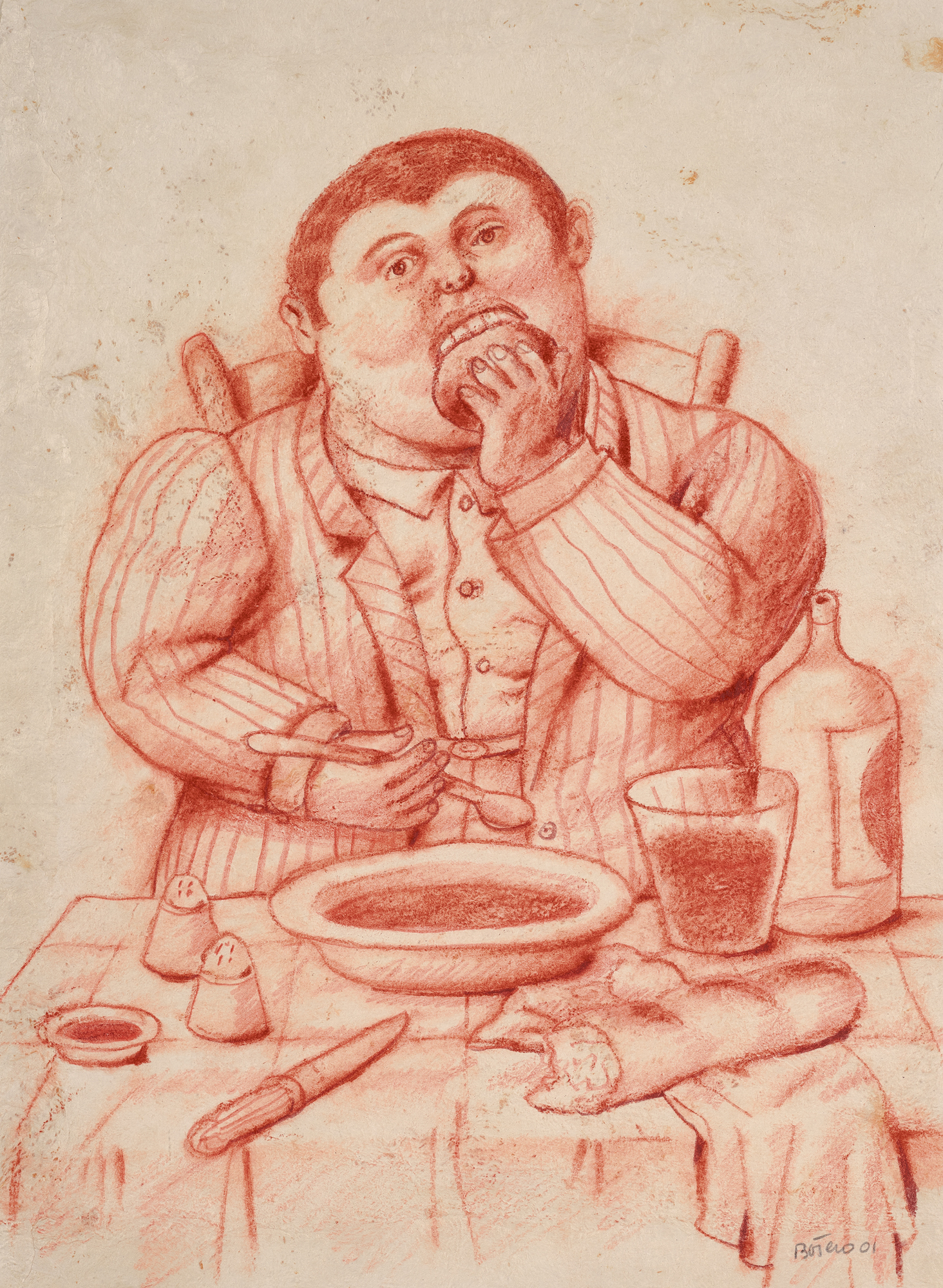 Botero Fernando, Man Eating