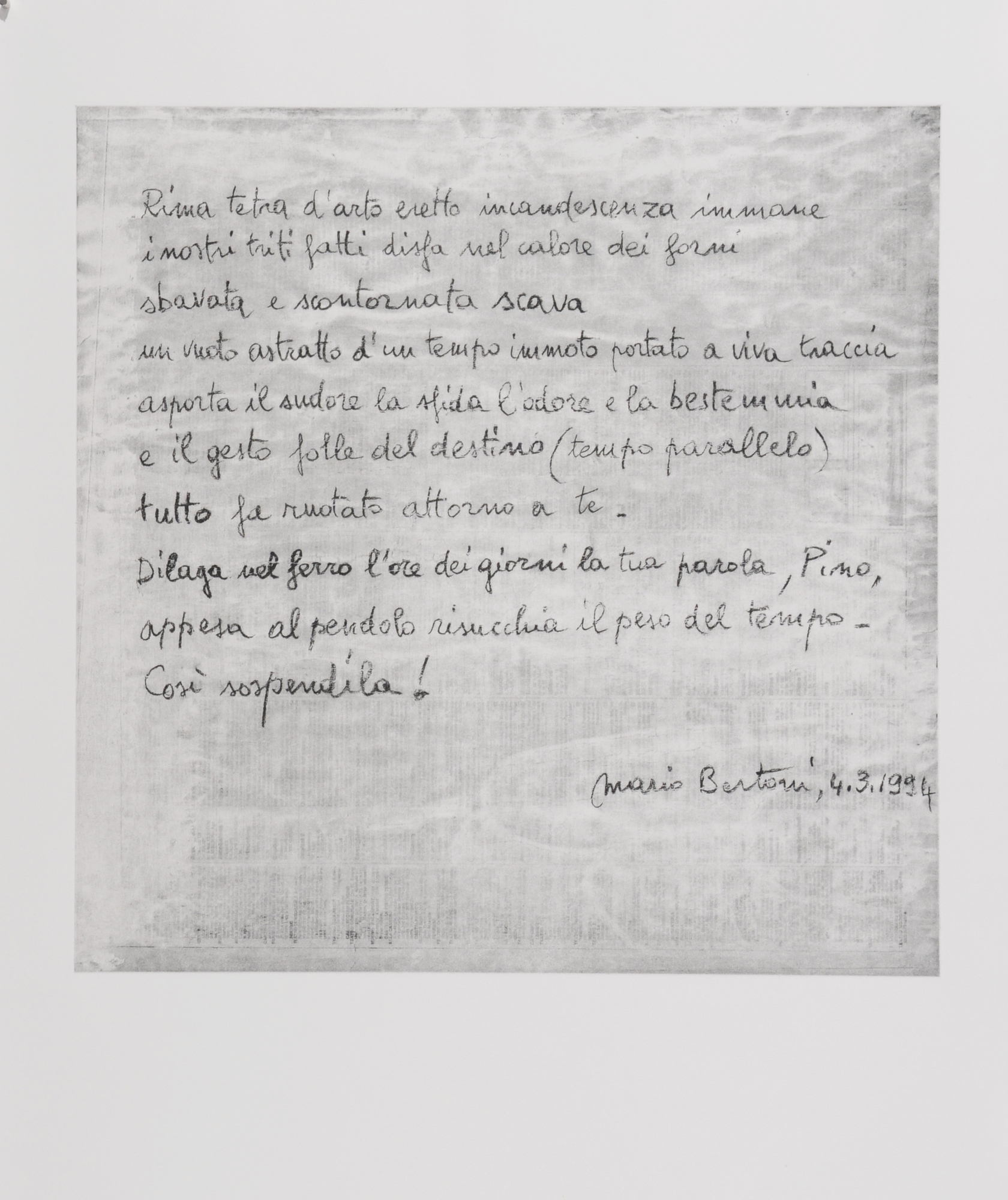 Spagnulo Giuseppe, Portfolio. Campo sospeso