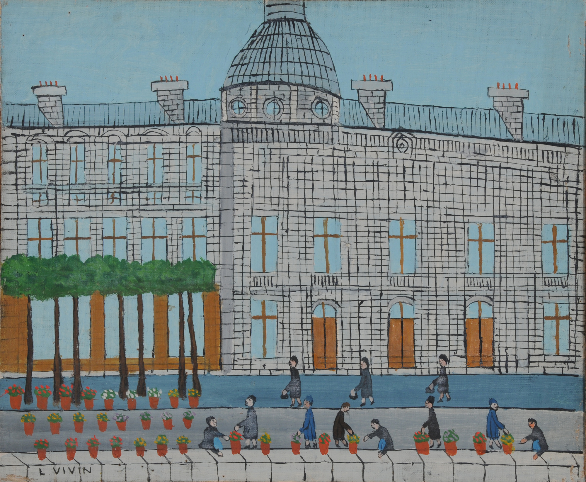 Vivin Louis, La rue et les fleurs