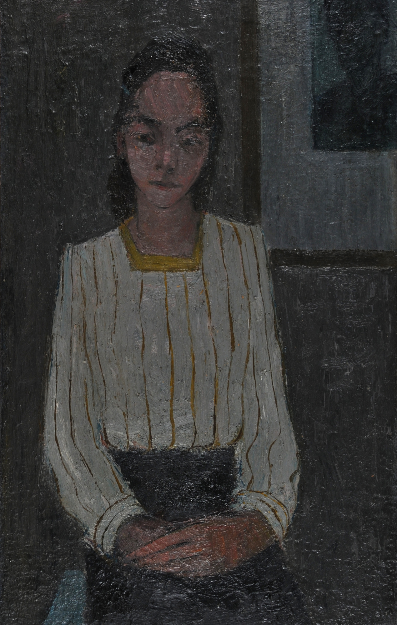 Stettler Gustav, Bildnis in Grau