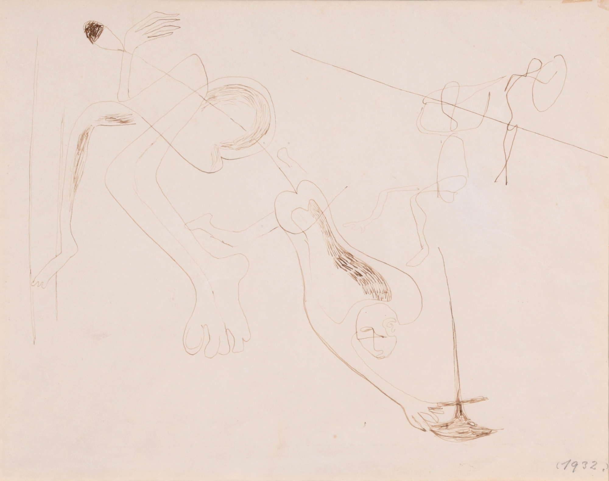 Walter Kurt Wiemken, Surrealistisches Blatt (Surreal Sheet)