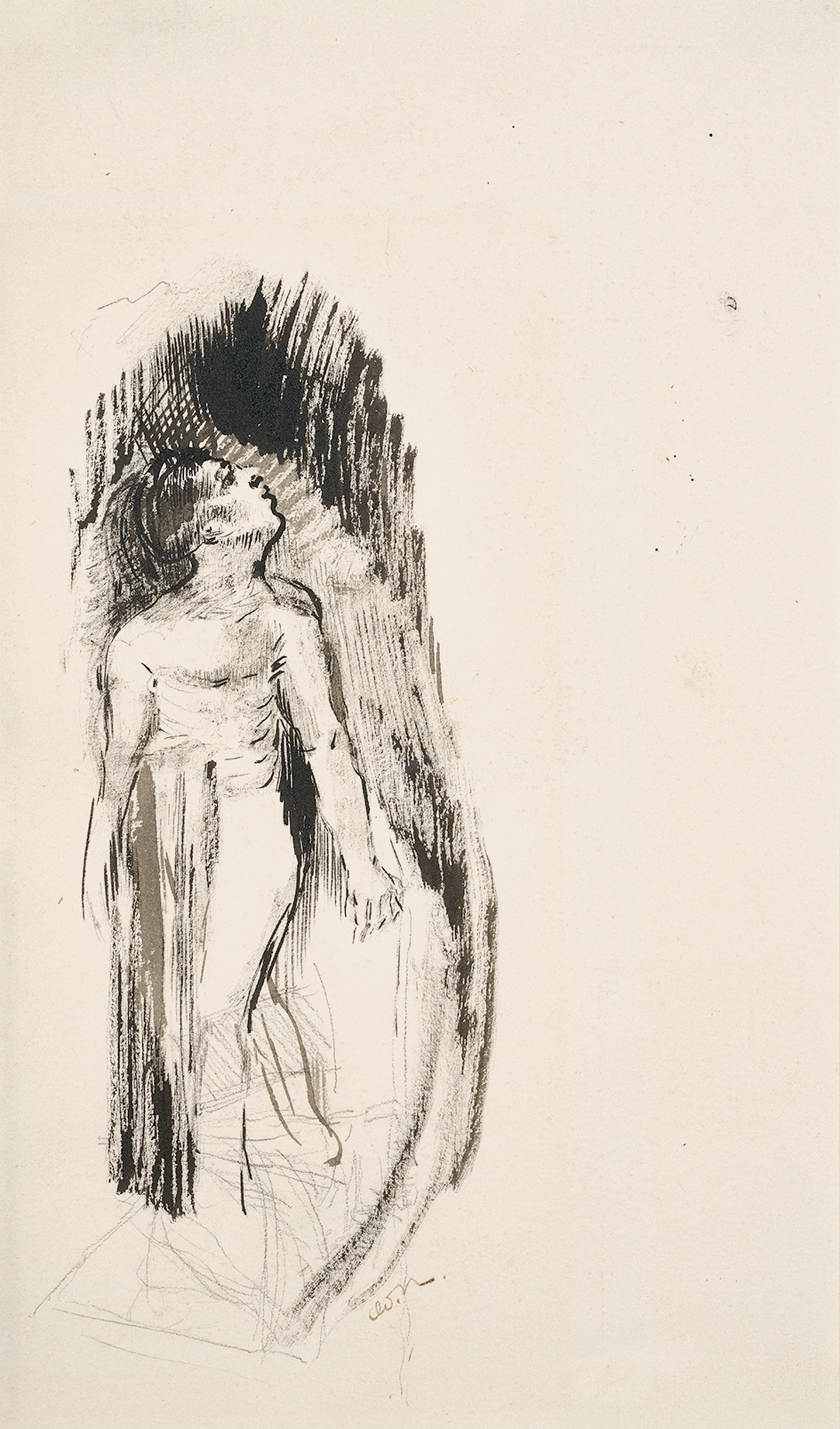 Odilon Redon, Nu - Etude (Nude - Study)