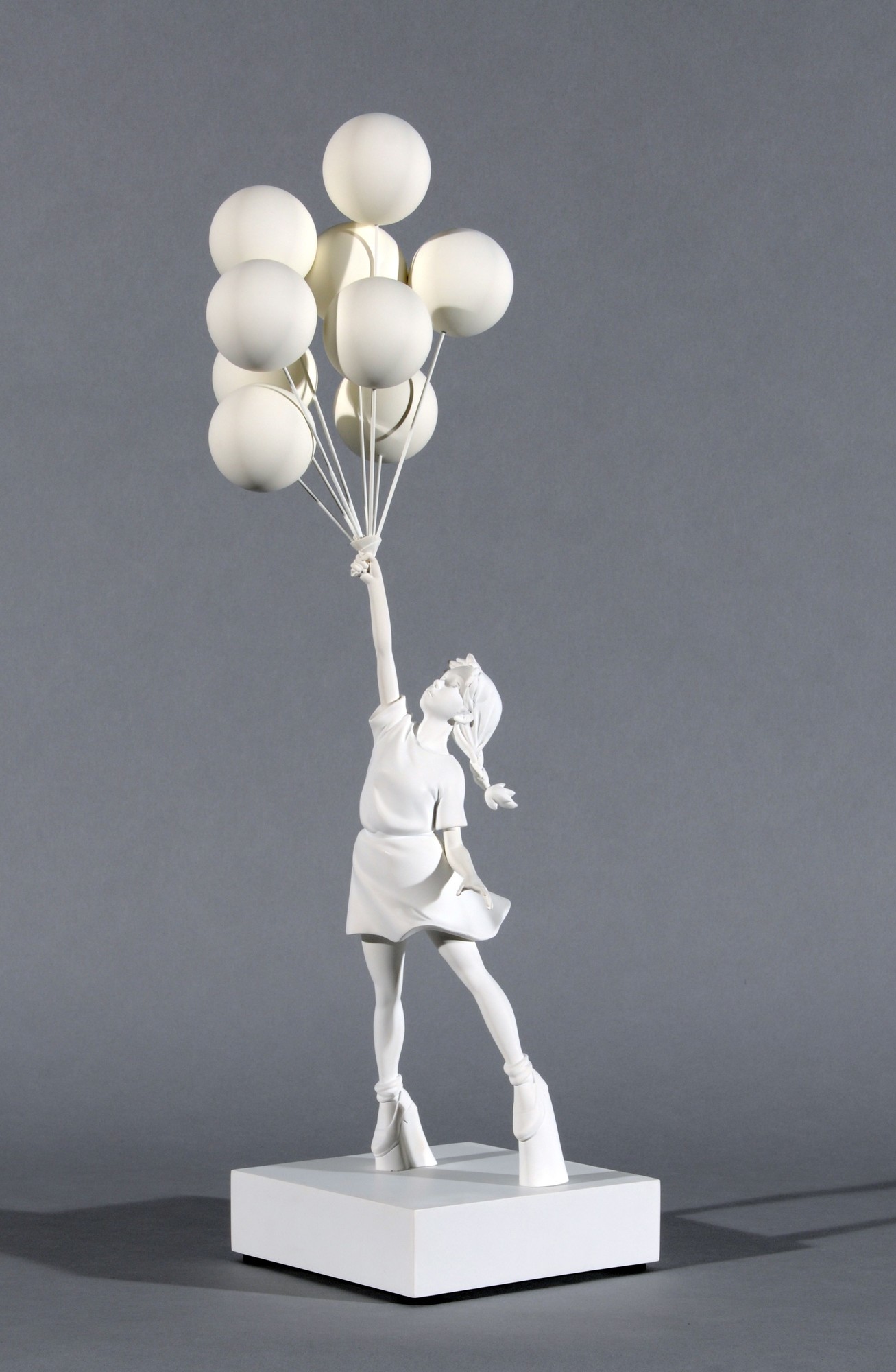 Banksy, after. Flying Balloons Girl (White)