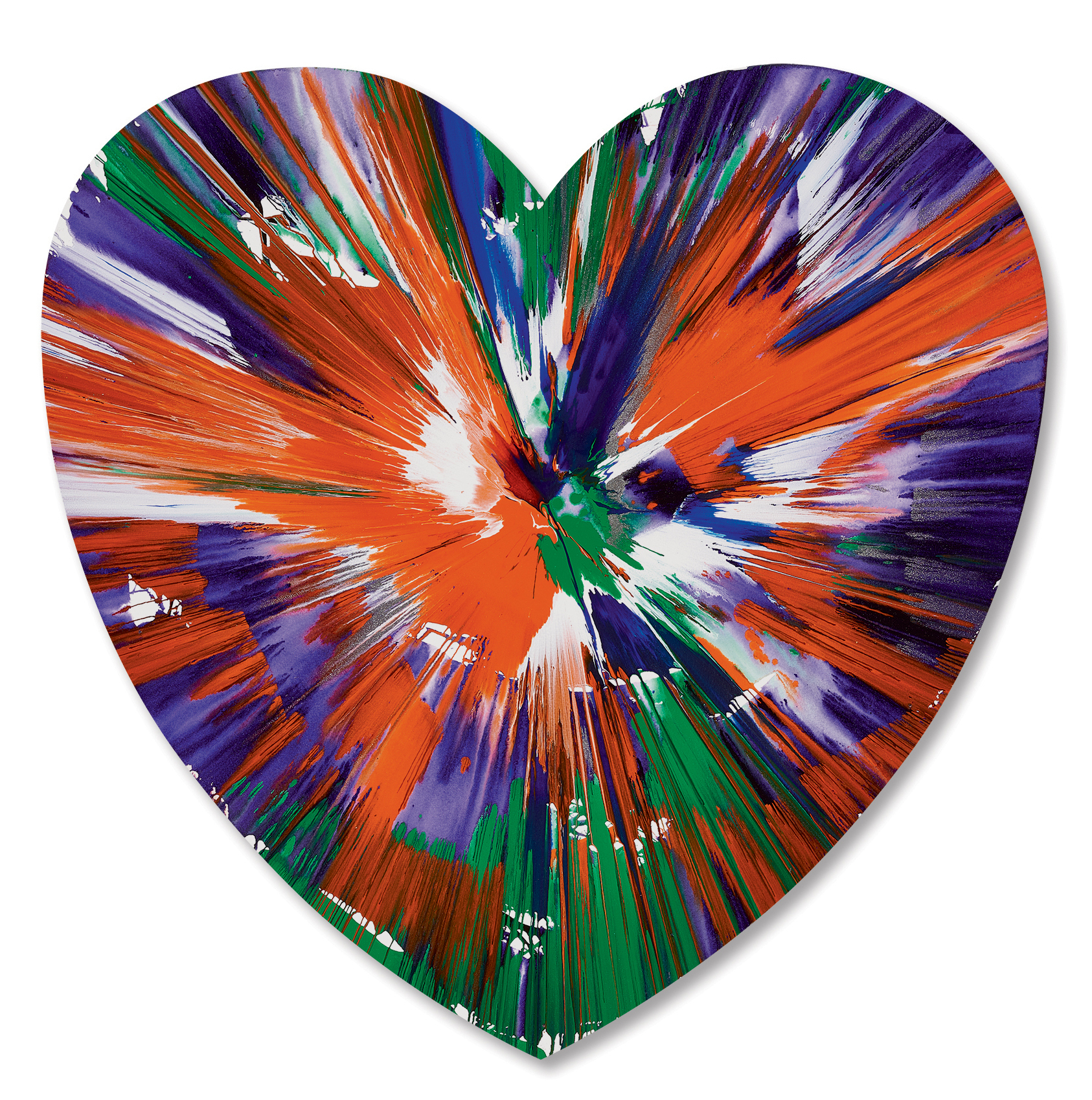 Damien Hirst, Heart Spin Painting