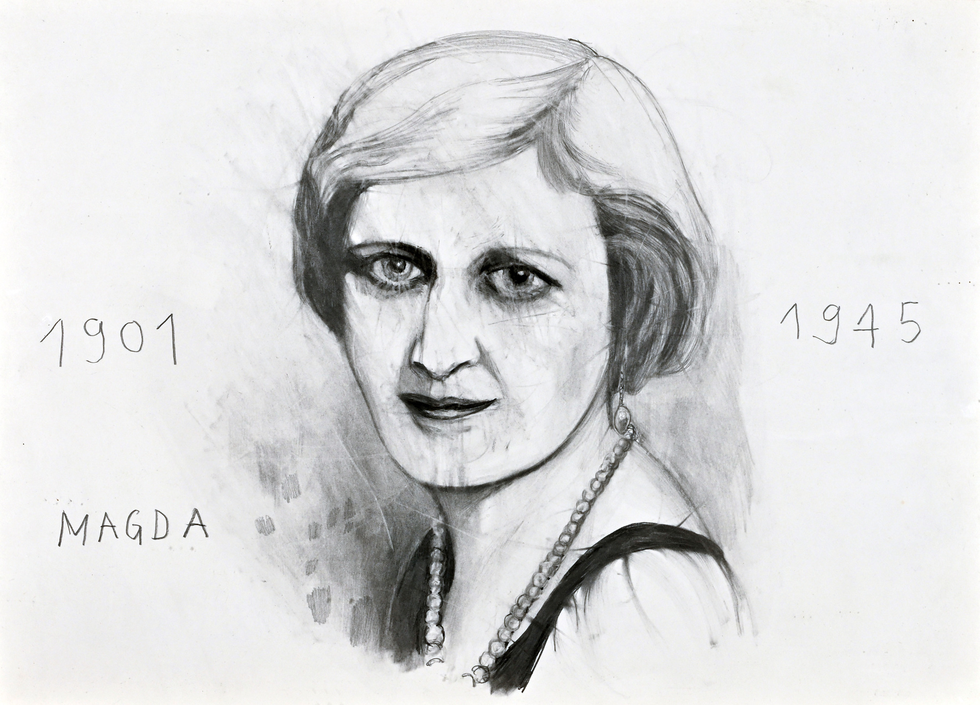 Marc Bauer, Two Drawings: A Artaud, 2010; Magda