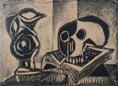 Le pichet noir et la tête de mort