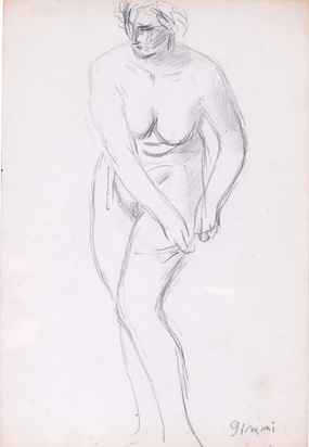 2 works: Aktstudie (Nude Study); St. Malo