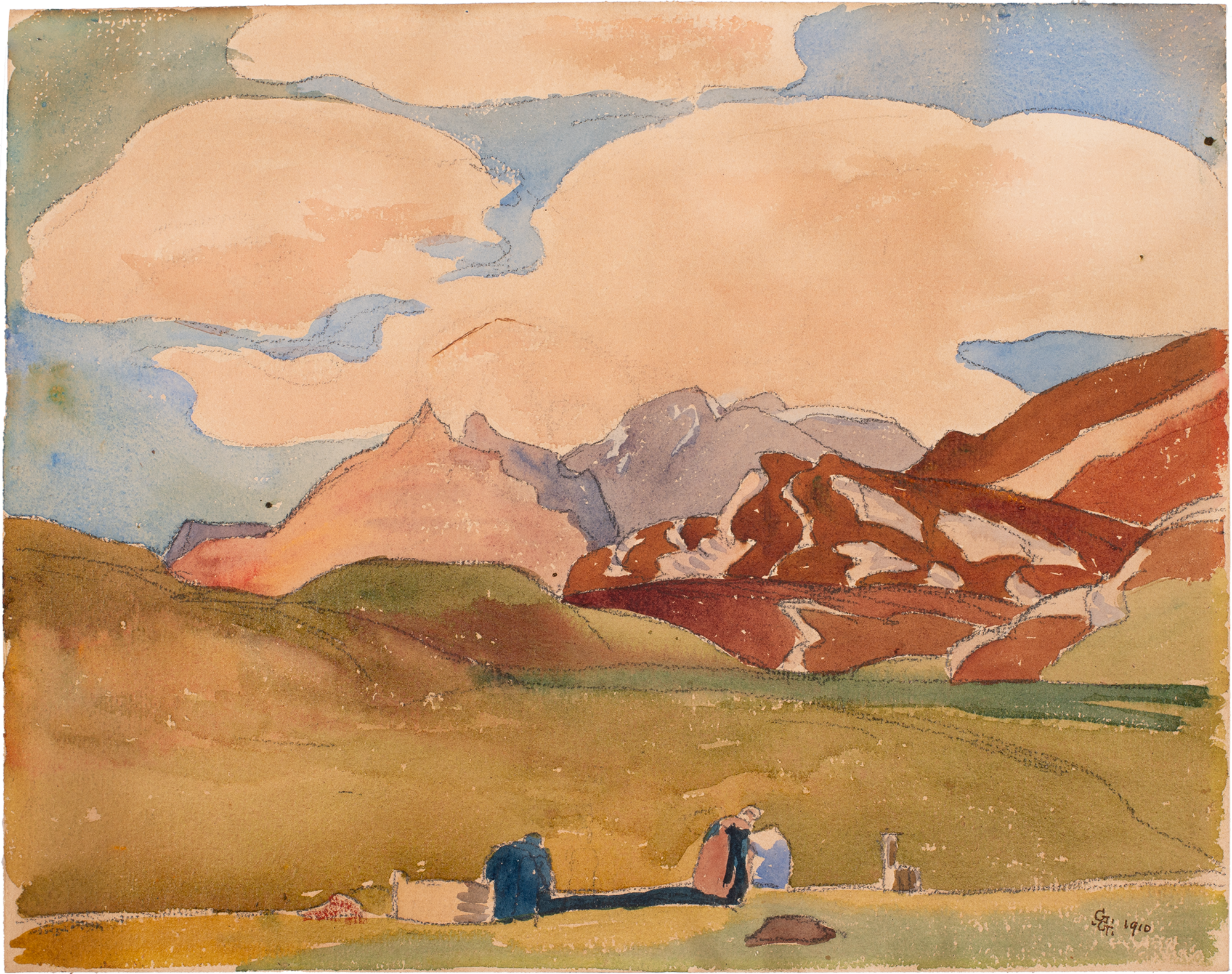 Giovanni Giacometti, Engadiner Berglandschaft