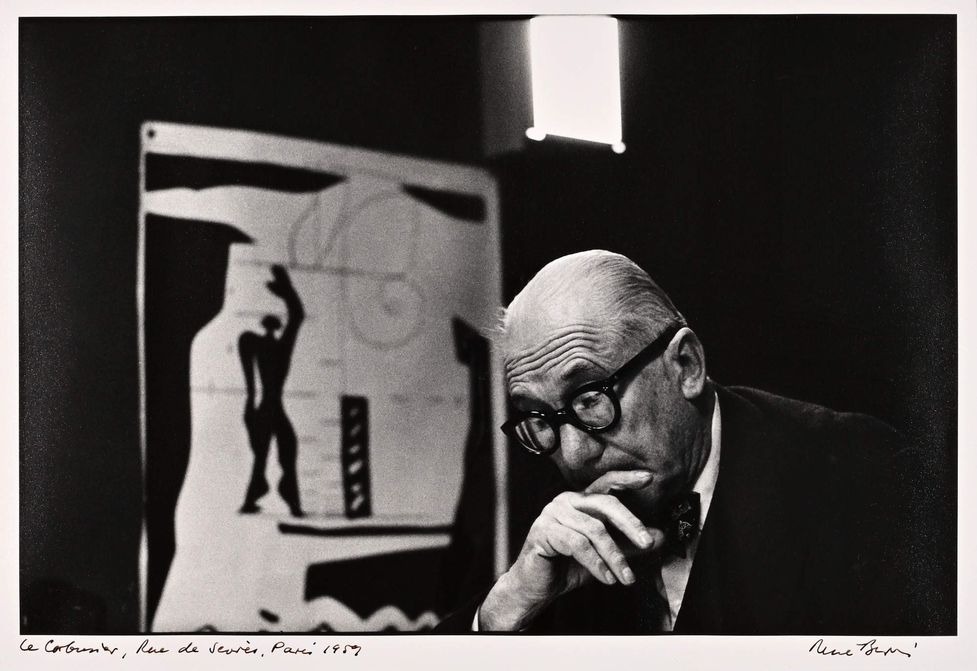 René Burri, Le Corbusier, Rue de Sèvres, Paris