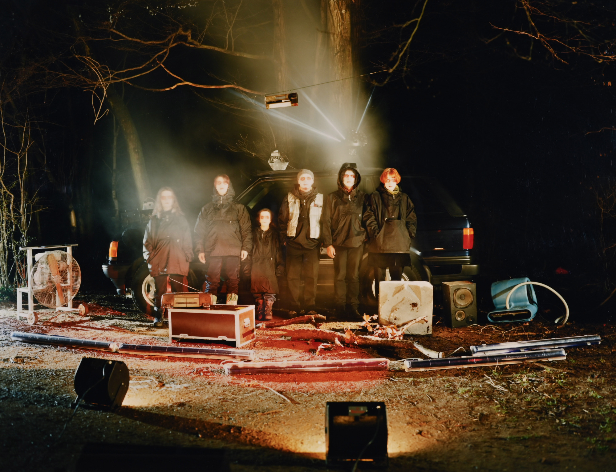 Olaf Breuning, 3 works: Finsterlinge, 1997; Chris Croft, 1998; Woodworld, 1998