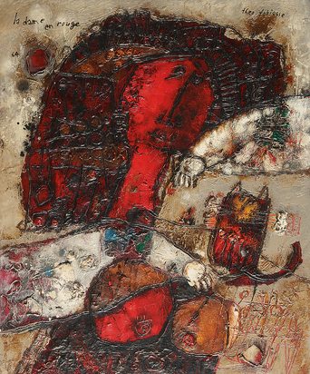 La dame en rouge