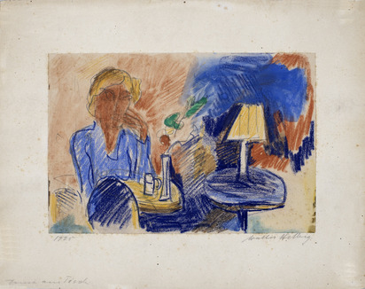 6 works: Two boys, 1913; Girl's head, 1925; Lady at the table, 1925; Two nudes, 1925; Two riders, 1925; Nudes, 1925.