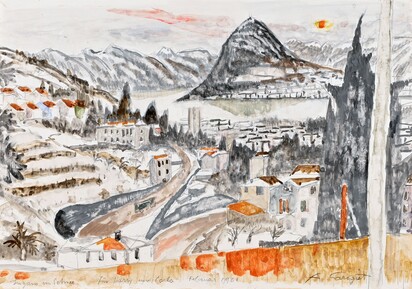 Lugano im Schnee