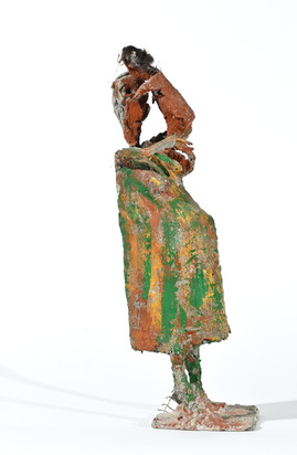 Pregnant woman with child