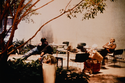 2 works:  Woman in Antwerp Zoo, 2001/2003; Park Avenue Atrium, 1987