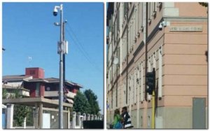 Telecamere e lettore targhe in ingresso alla città