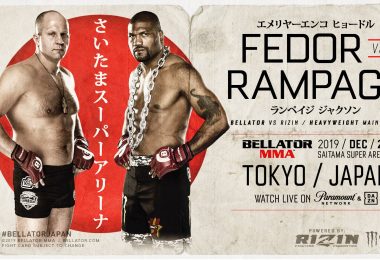 Annunciato l'evento congiunto Rizin/ Bellator: Fedor vs Rampage 8