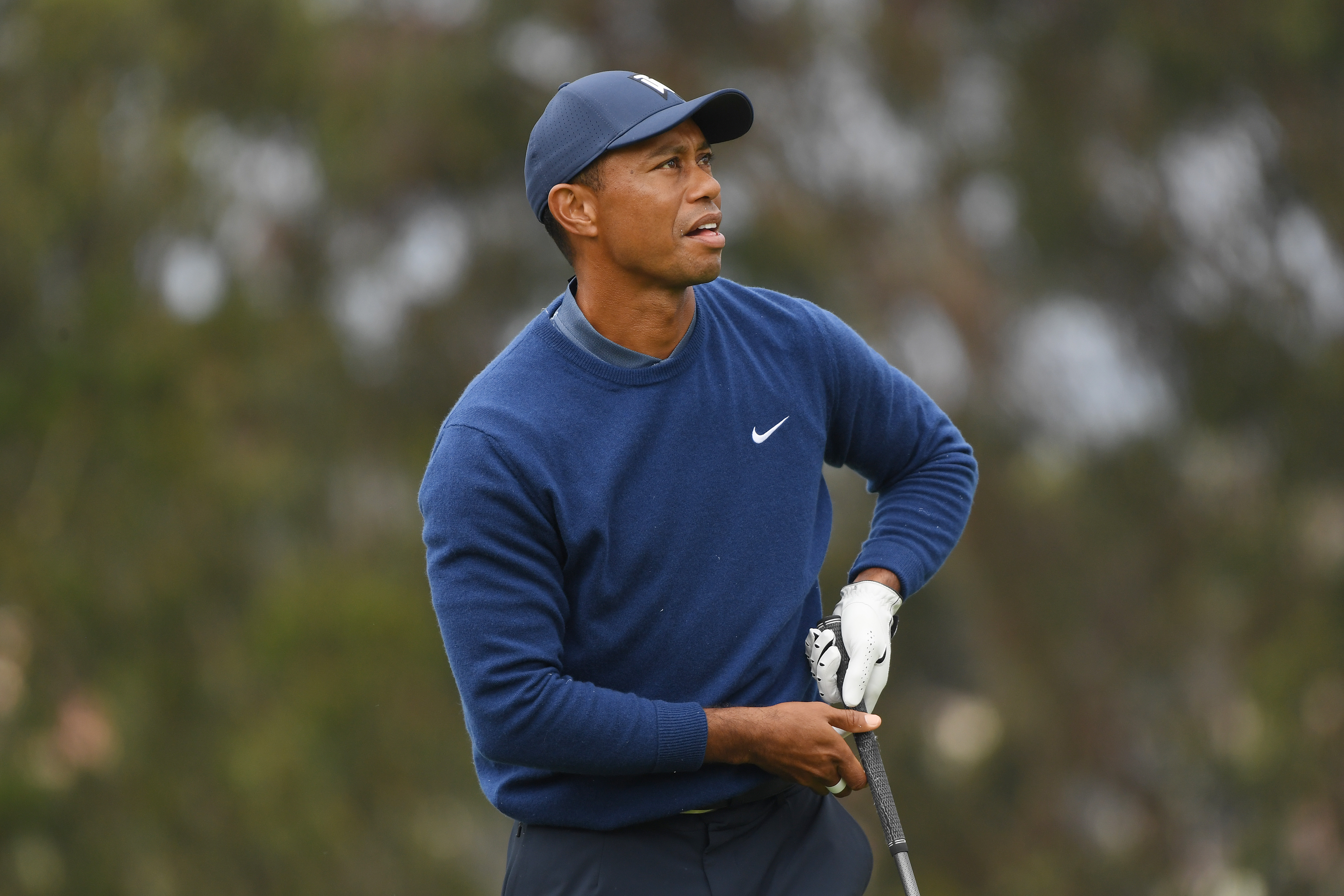 SAN FRANCISCO, CALIFORNIA - AUGUST 06: Tiger Woods of the United States plays his shot from the fourth tee during the first round of the 2020 PGA Championship at TPC Harding Park on August 06, 2020 in San Francisco, California. (Photo by Harry How/Getty Images)