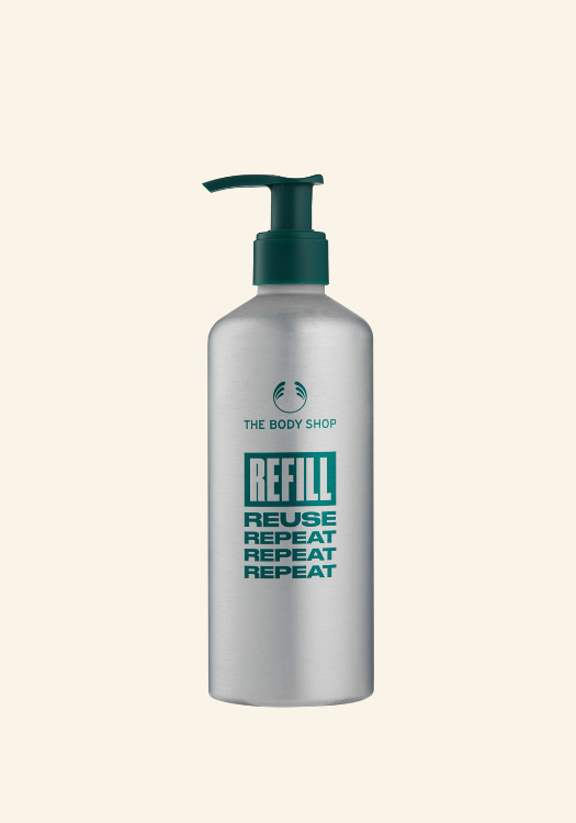 Refillable aluminum bottle