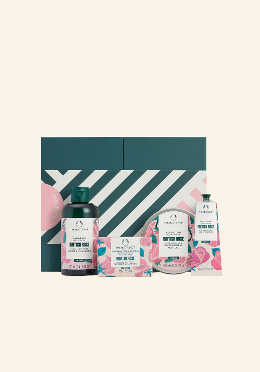 Gift Set AYR25 British Rose Shower Gel 250ml, Butter 200ml, Soap 100g, Hand Cream 100ml