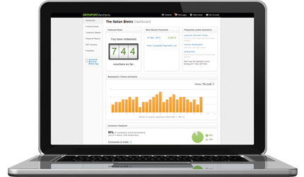 Merchant Center Dashboard