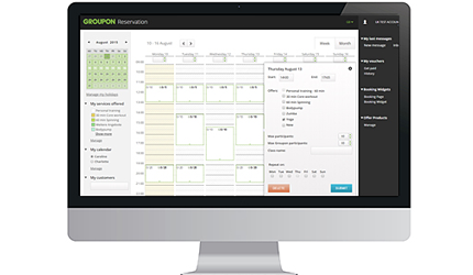 Groupon Booking Tool Dashboard