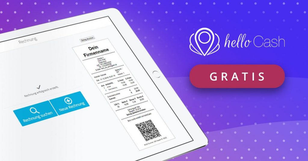 Tablet, Kassa, Beleg, QR-Code, Kassasystem, Registrierkassa, Signatur
