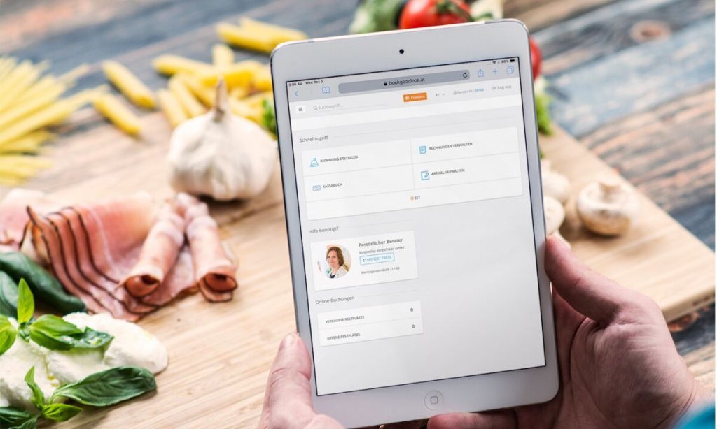tablet, kassa. gastronomie, gastro, bar, restaurant