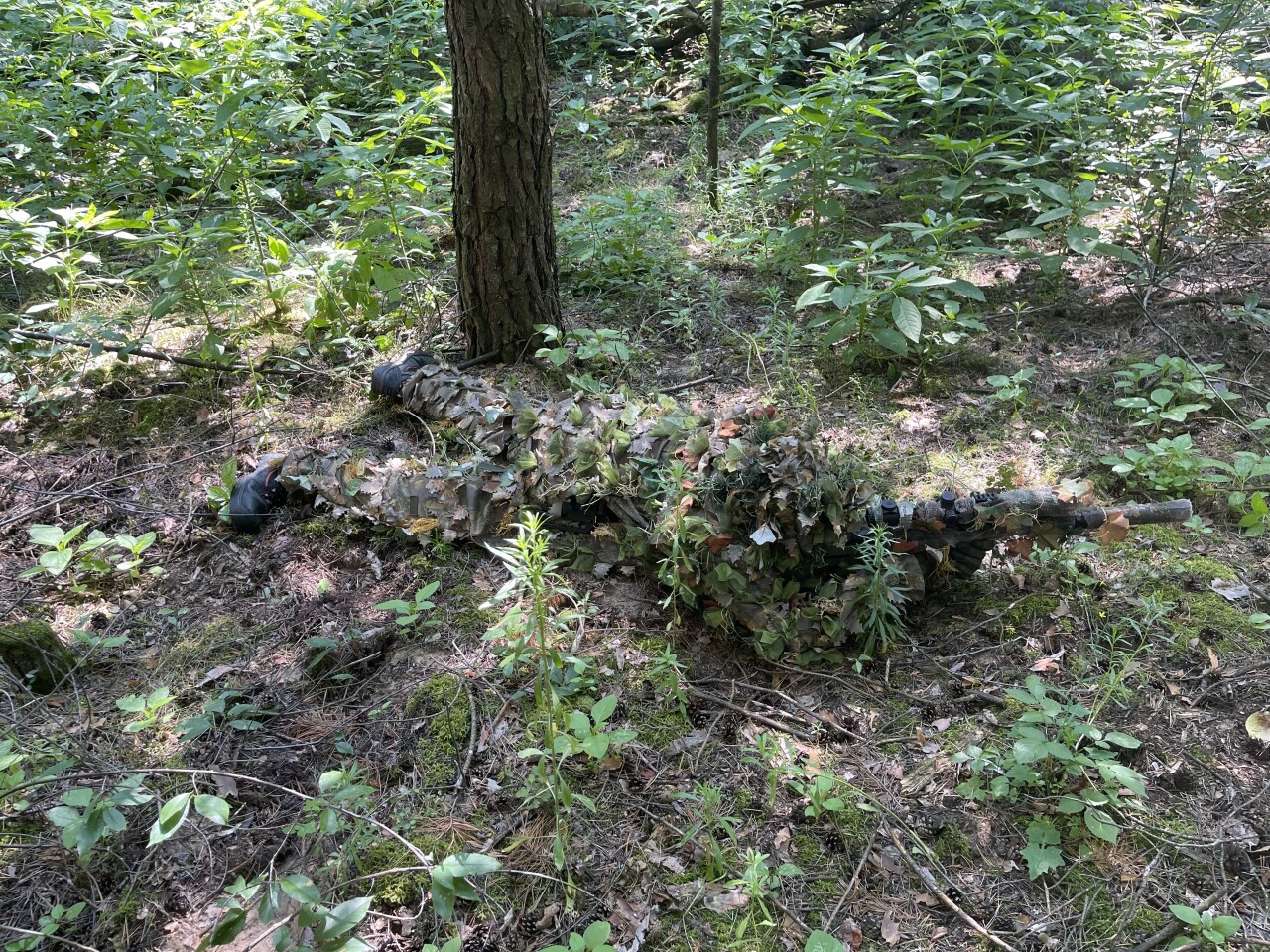 Ghillie teszt pár méterről 23-07-17