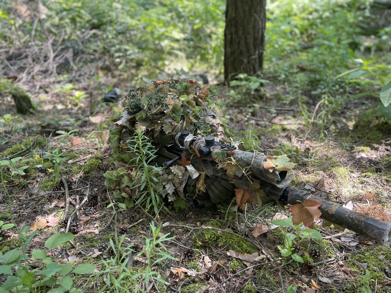 Ghillie teszt pár méterről 23-07-17