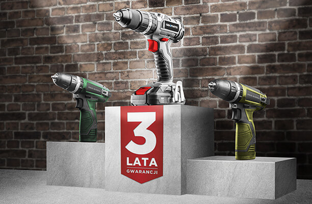 3 lata gwarancji dla marki GRAPHITE!