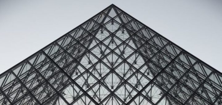 glass pyramid