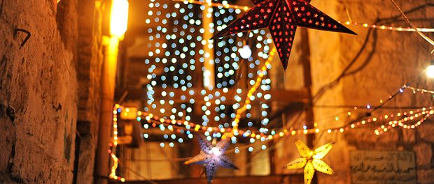 Ramadan decorations in Jerusalem