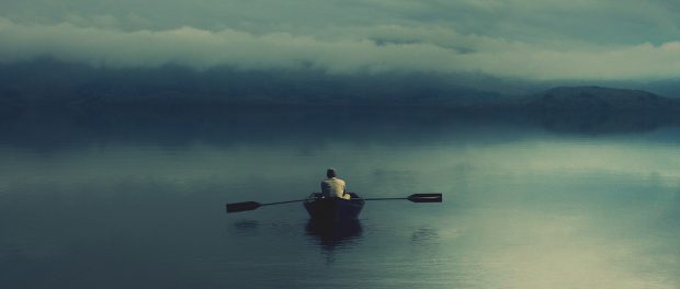 man-boat-lake