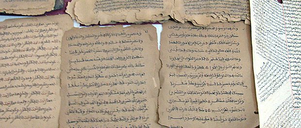 Manuscript being copied