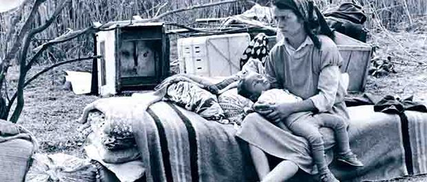 Oleg Litvin - PhotoHomeless as a refugee - Probably Spring / Summer 1993