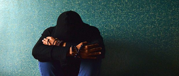 man, depressed, hoodie