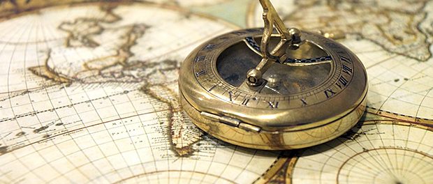 Map Of The World Route Compass Antique Navigation