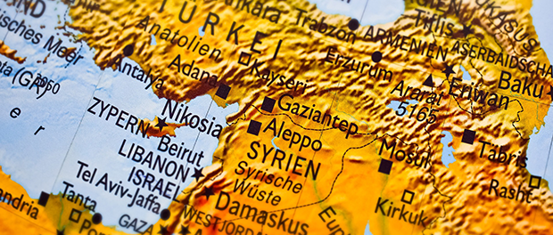 Syrien Landkarte Türkei