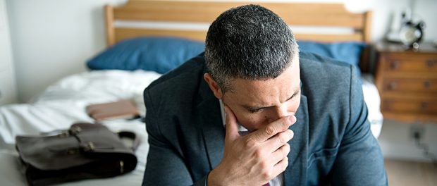A man crying