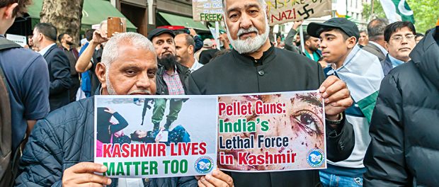Kaschmir-Demonstration-London-Rechte-Muslime-Repression-Indien-Modi